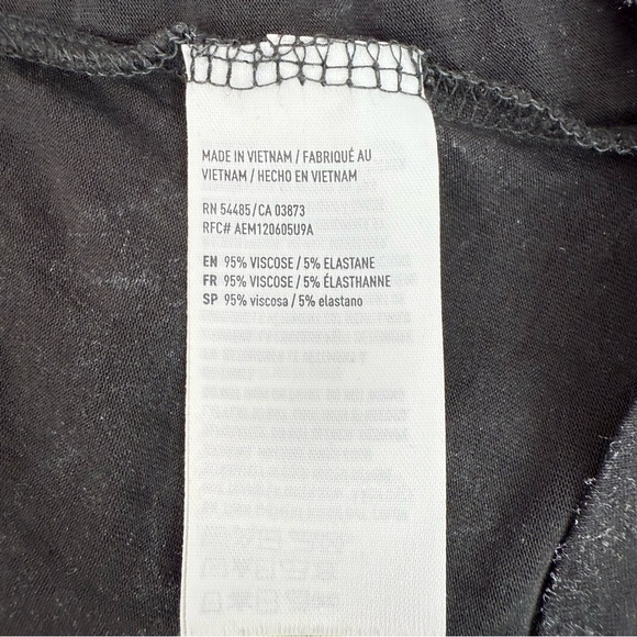 American Eagle Outfitters tee Washed Black Short Sleeve Top Hamsa Embroidery - Picture 13 of 15